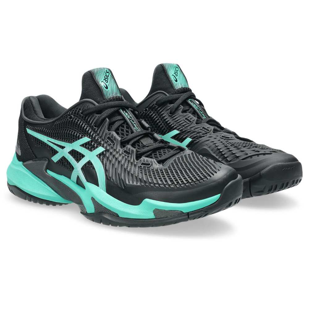 Asics Court FF 3 Men's Tennis Shoe (Black/Aurora Green) - RacquetGuys.ca