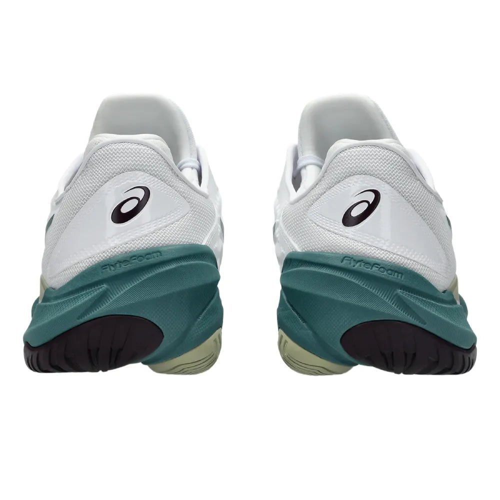 Asics Court FF 3 Men's Tennis Shoe (White/Foggy Teal) – RacquetGuys.ca