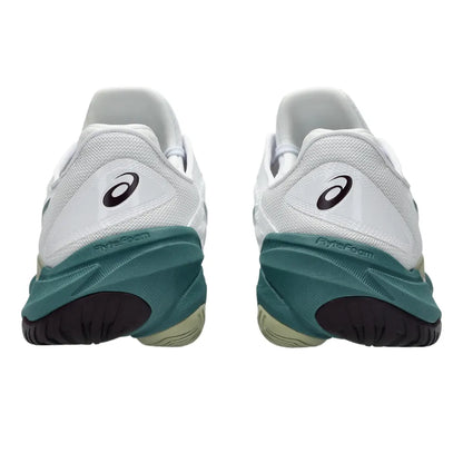 Asics Court FF 3 Men's Tennis Shoe (White/Foggy Teal) - RacquetGuys.ca