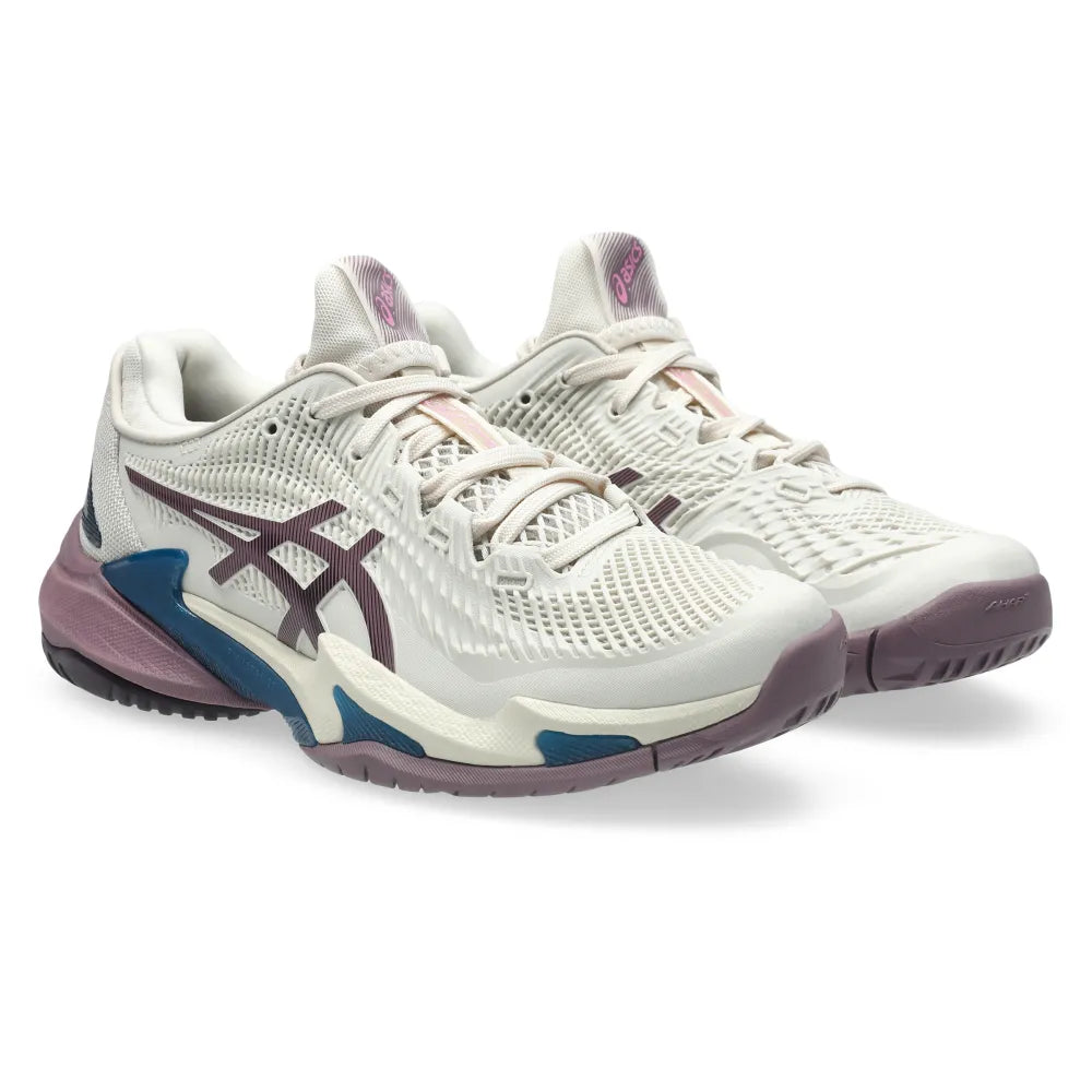 Asics Court FF 3 Women's Tennis Shoe (Soft Oat/Dusty Mauve) - RacquetGuys.ca