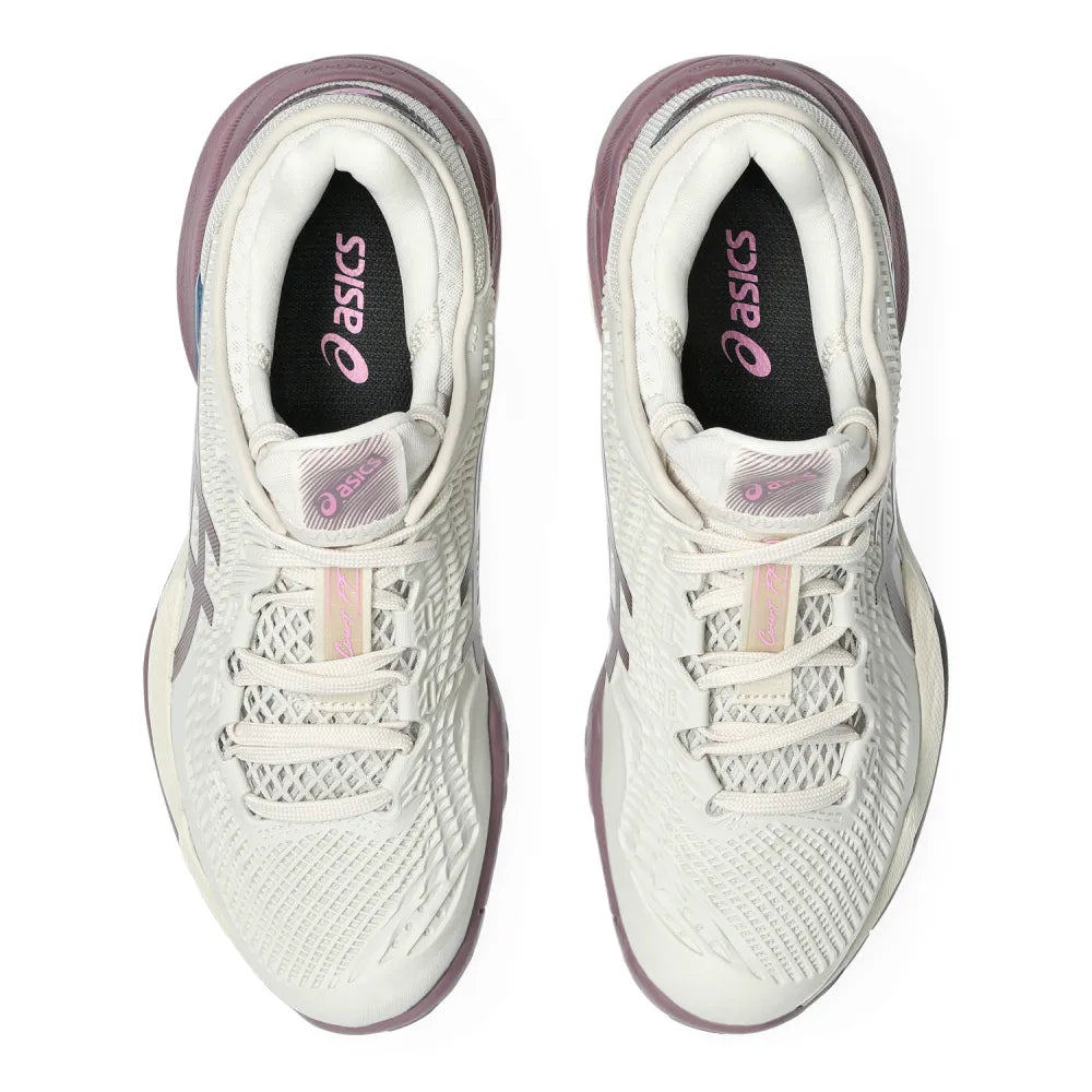 Asics Court FF 3 Women's Tennis Shoe (Soft Oat/Dusty Mauve) - RacquetGuys.ca