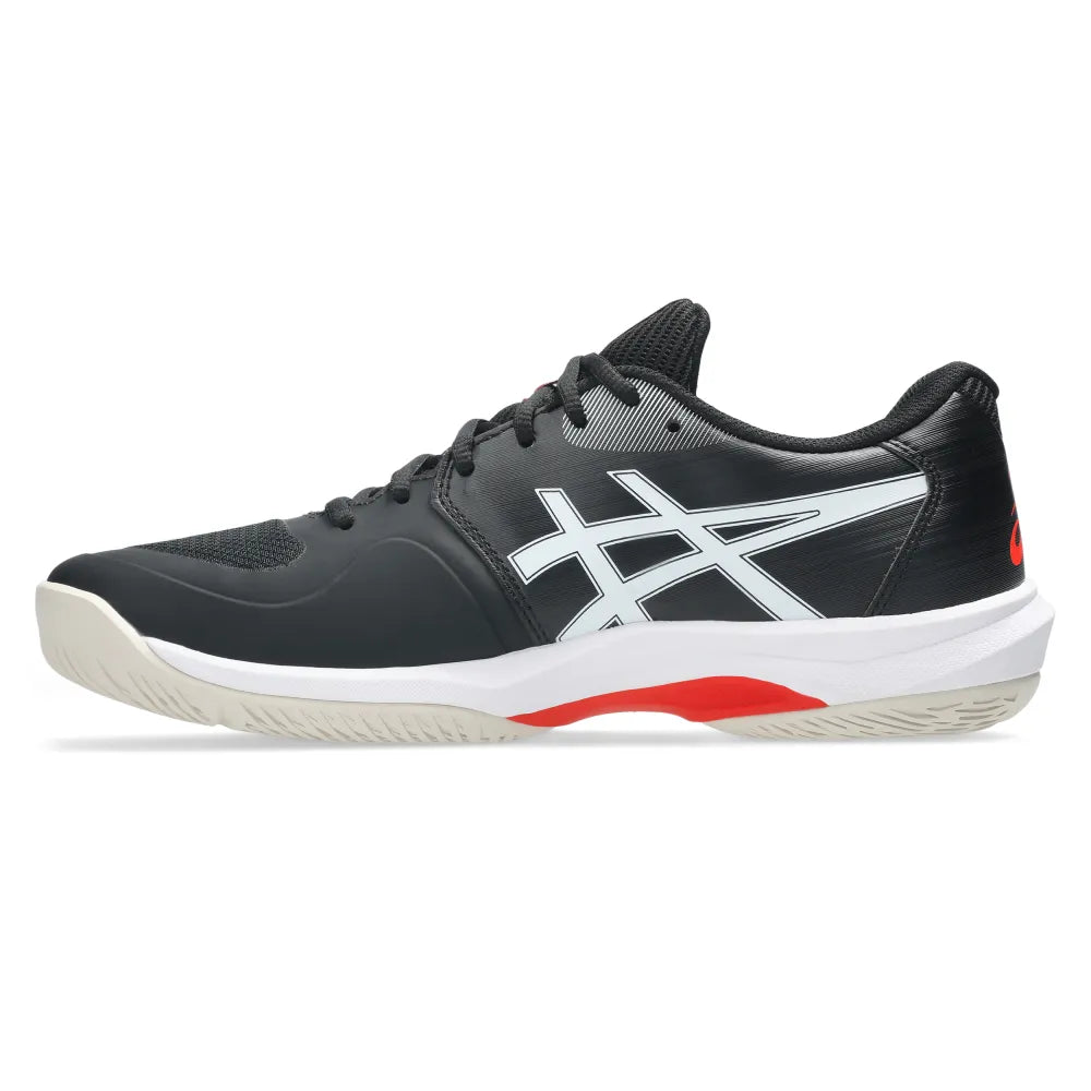 Asics Game FF Men's Tennis Shoe (Black/Cherry Tomato) - RacquetGuys.ca