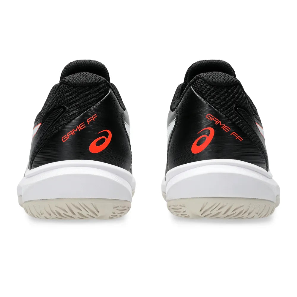 Asics Game FF Men's Tennis Shoe (Black/Cherry Tomato) - RacquetGuys.ca