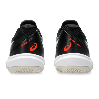 Asics Game FF Men's Tennis Shoe (Black/Cherry Tomato) - RacquetGuys.ca