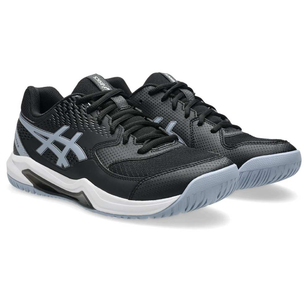 Asics Gel Dedicate 8 Men's Tennis Shoe (Black/Grey Blue) - RacquetGuys.ca