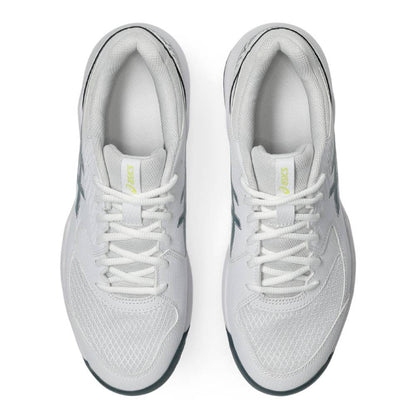 Asics Gel Dedicate 8 Wide Men's Tennis Shoe (White/Ironclad) - RacquetGuys.ca