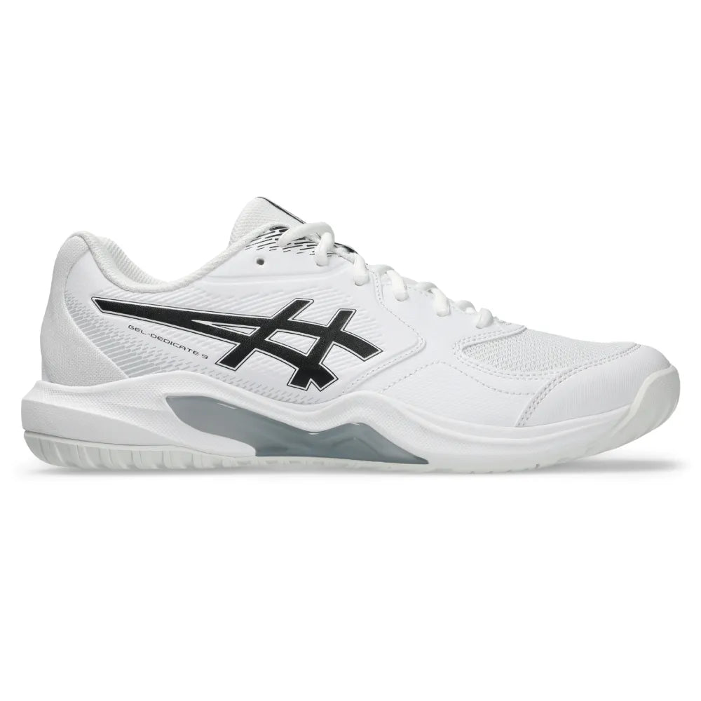 Asics Gel Dedicate 9 Men's Tennis Shoe (White/Black) - description - RacquetGuys.ca