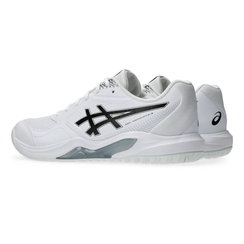 Asics Gel Dedicate 9 Men's Tennis Shoe (White/Black) - description - RacquetGuys.ca