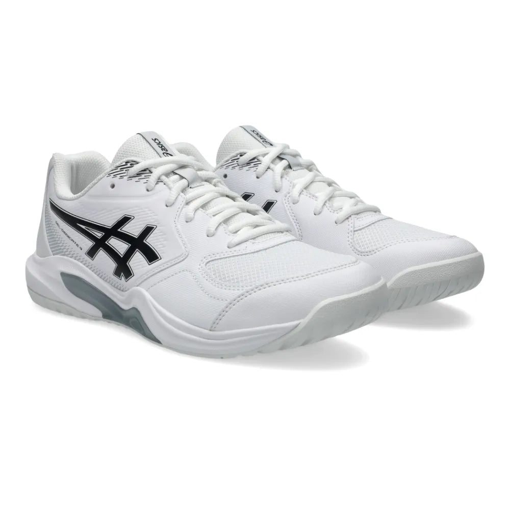 Asics Gel Dedicate 9 Wide Men's Tennis Shoe (White/Black) - description - RacquetGuys.ca