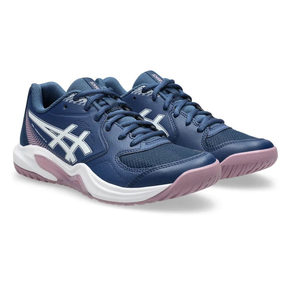 Asics Gel Dedicate 9 Women's Tennis Shoe (Independence Blue/White) - RacquetGuys.ca