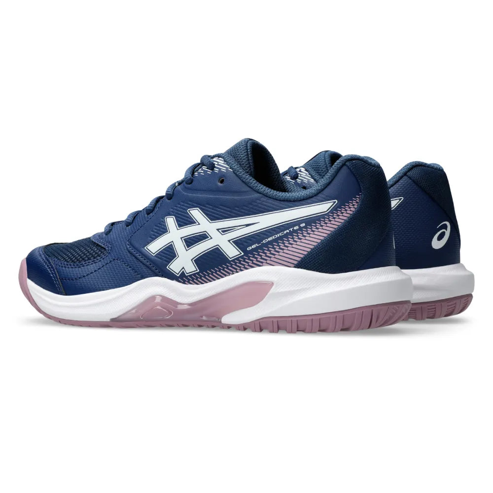 Asics Gel Dedicate 9 Women's Tennis Shoe (Independence Blue/White) - RacquetGuys.ca