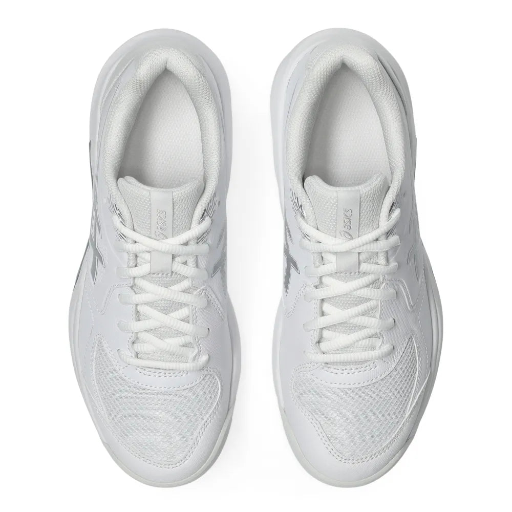 Asics Gel Dedicate 9 Women's Tennis Shoe (White/Pure Silver) - RacquetGuys.ca