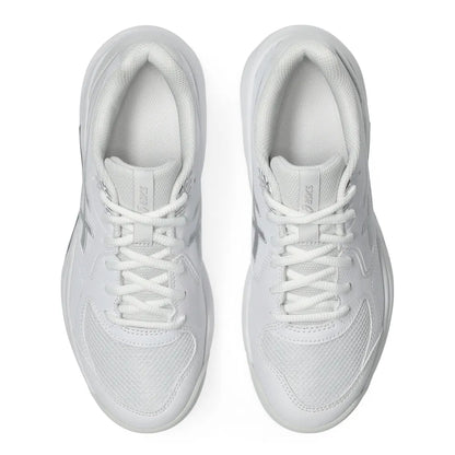 Asics Gel Dedicate 9 Women's Tennis Shoe (White/Pure Silver) - RacquetGuys.ca