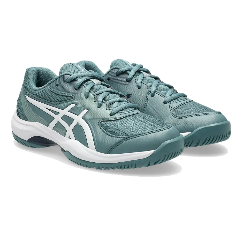 Asics Gel Game GS Junior Tennis Shoe (Foggy Teal/White) - RacquetGuys.ca