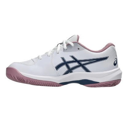 Asics Gel Game GS Junior Tennis Shoe (White/Independence Blue) - RacquetGuys.ca