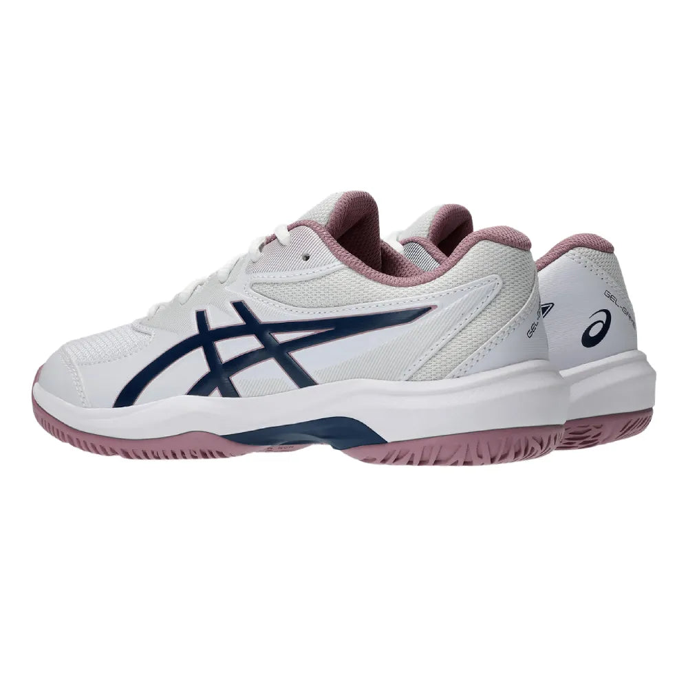 Asics Gel Game GS Junior Tennis Shoe (White/Independence Blue) - RacquetGuys.ca