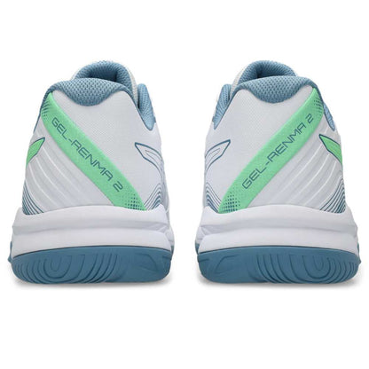 Asics Gel Renma 2 Men's Indoor Court Shoe (White/Menthol) - RacquetGuys.ca