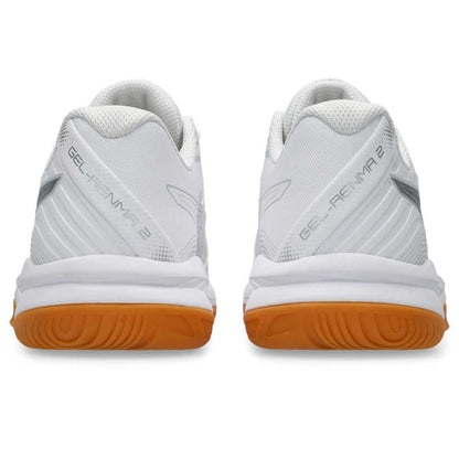 Asics Gel Renma 2 Women's Indoor Court Shoe (White/Pure Silver) - RacquetGuys.ca
