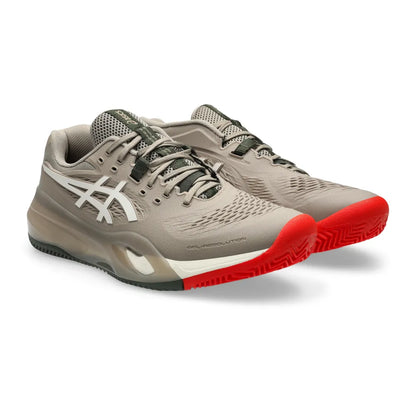 Asics Gel Resolution X Clay Men's Tennis Shoe (Greige/Soft Oat) - RacquetGuys.ca