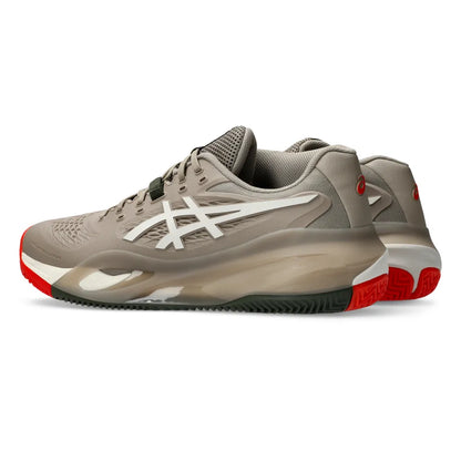 Asics Gel Resolution X Clay Men's Tennis Shoe (Greige/Soft Oat) - RacquetGuys.ca