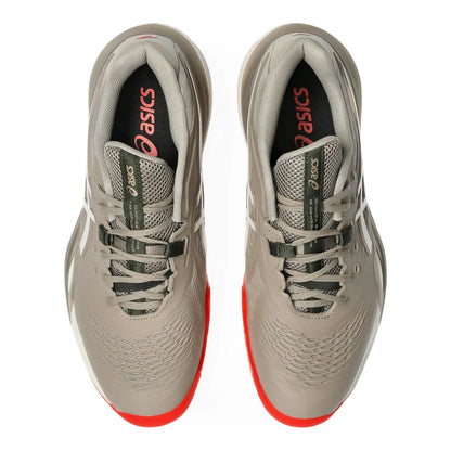Asics Gel Resolution X Clay Men's Tennis Shoe (Greige/Soft Oat) - RacquetGuys.ca