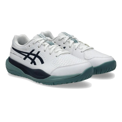 Asics Gel Resolution X GS Junior Tennis Shoe (White/Midnight) - RacquetGuys.ca