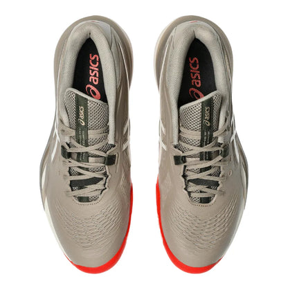 Asics Gel Resolution X Men's Tennis Shoe (Greige/Soft Oat) - RacquetGuys.ca