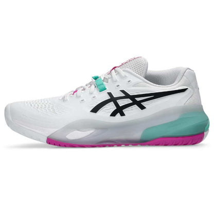 Asics Gel Resolution X Men's Tennis Shoe (White/Aurora Green)