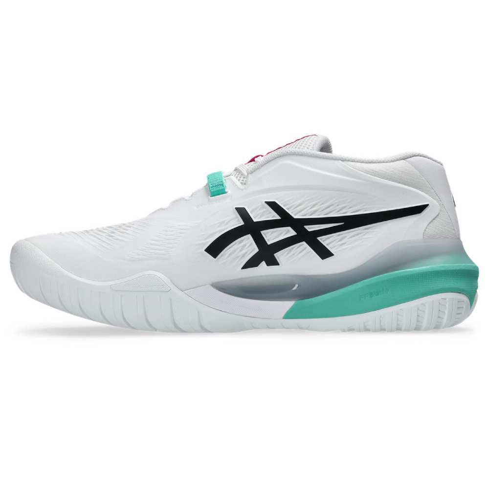 Asics Gel Resolution X Men's Tennis Shoe (White/Aurora Green)