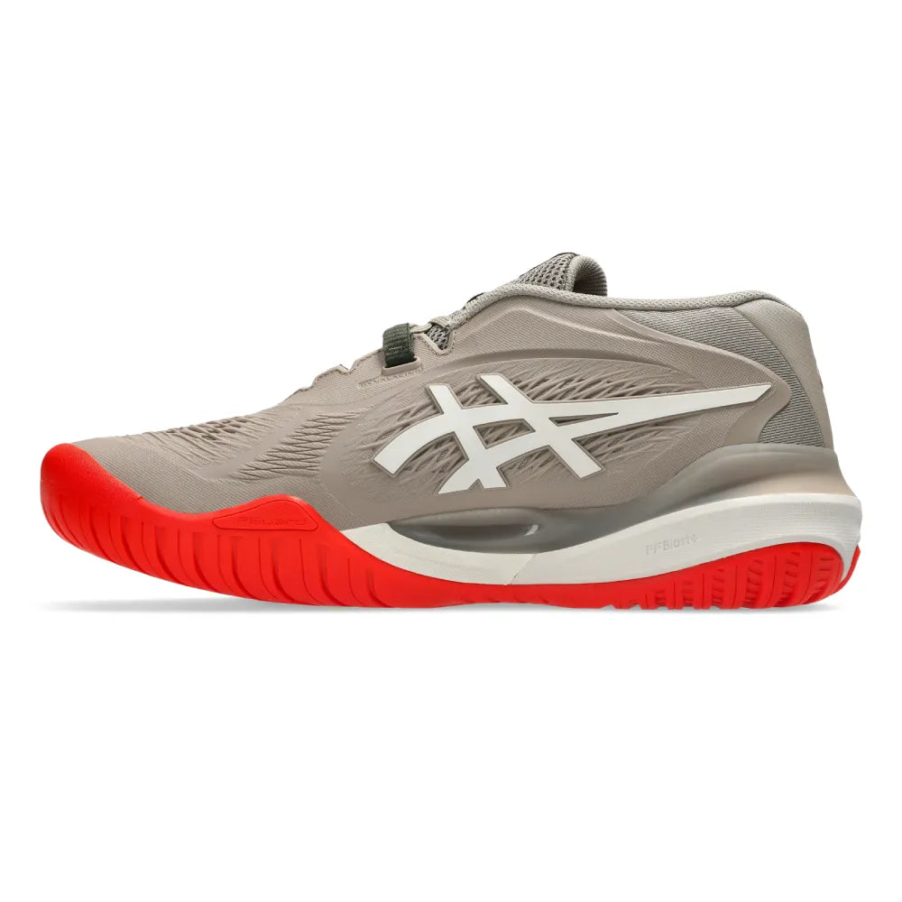 Asics Gel Resolution X Wide Men's Tennis Shoe (Greige/Soft Oat) - RacquetGuys.ca