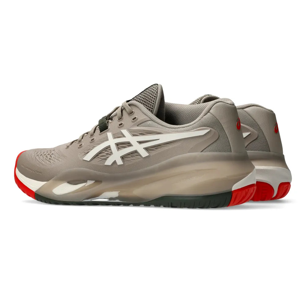 Asics Gel Resolution X Wide Men's Tennis Shoe (Greige/Soft Oat) - RacquetGuys.ca