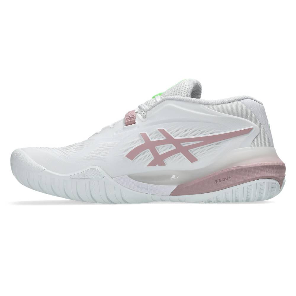 Asics Gel Resolution X Wide Women's Tennis Shoe (White/Morganite) - RacquetGuys.ca