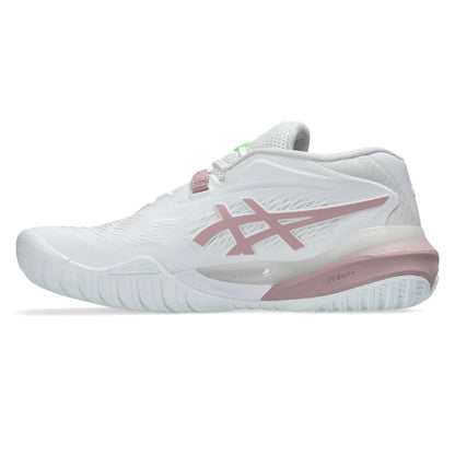 Asics Gel Resolution X Wide Women's Tennis Shoe (White/Morganite) - RacquetGuys.ca