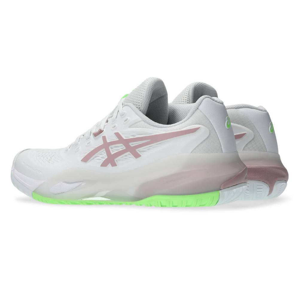 Asics Gel Resolution X Wide Women's Tennis Shoe (White/Morganite) - RacquetGuys.ca