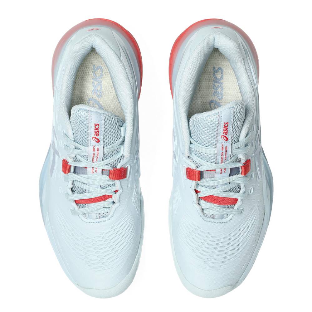Asics Gel Resolution X Women's Tennis Shoe (Sky/Grey Blue) - RacquetGuys.ca