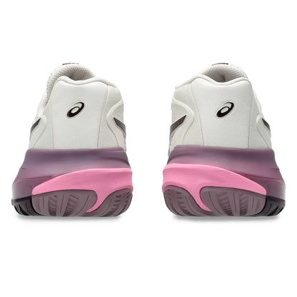 Asics Gel Resolution X Women's Tennis Shoe (Soft Oat/Dark Aubergine) - RacquetGuys.ca