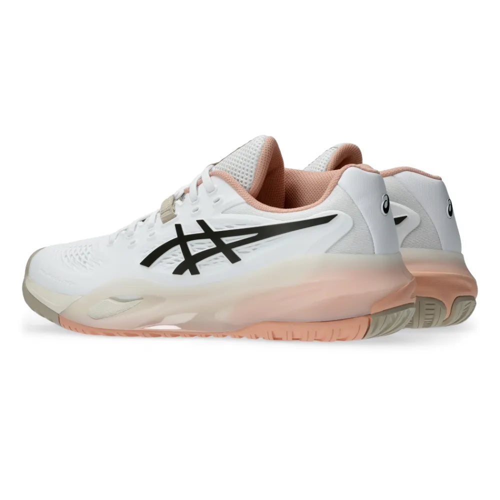 Asics Gel Resolution X Women's Tennis Shoe (White/Black CoFFee) - RacquetGuys.ca