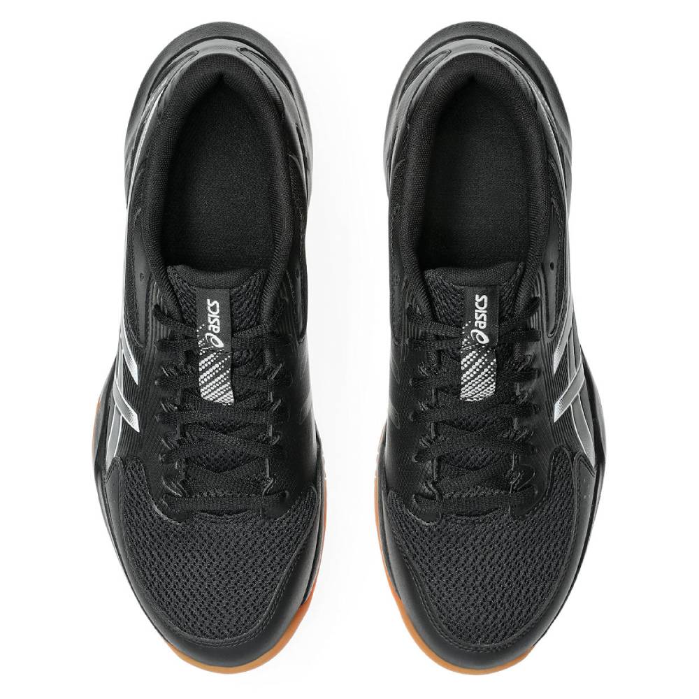 Asics Gel Rocket 12 Men's Indoor Court Shoe (Black/Gunmetal) - RacquetGuys.ca
