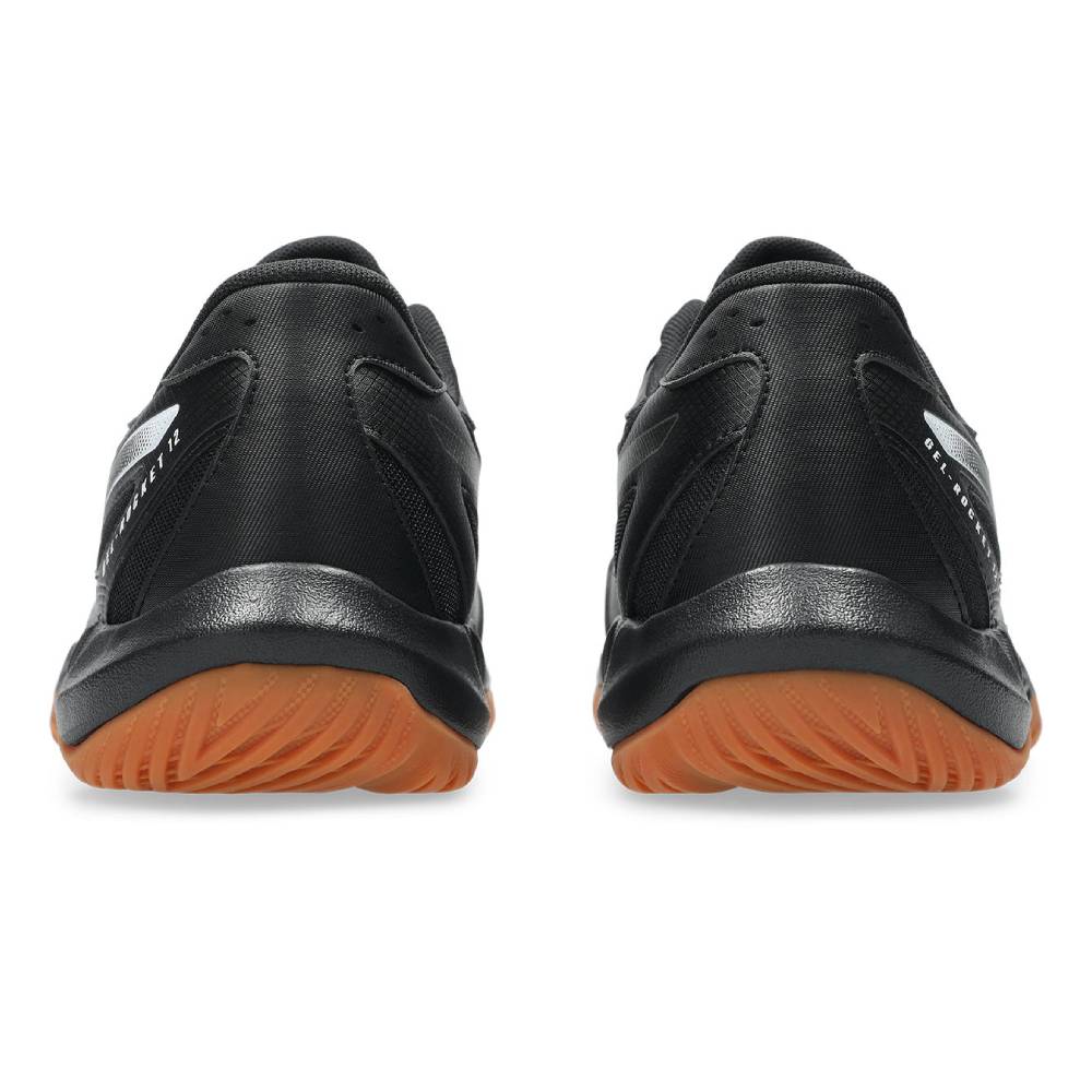 Asics Gel Rocket 12 Men's Indoor Court Shoe (Black/Gunmetal) - RacquetGuys.ca