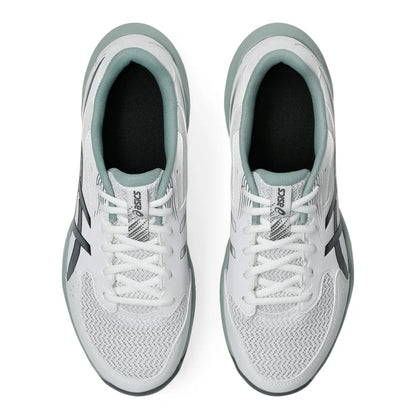 Asics Gel Rocket 12 Men's Indoor Court Shoe (White/Steel Grey) - RacquetGuys.ca