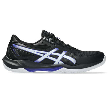 Asics Gel Rocket 12 Men's Indoor Court Shoe (Black/Cobalt Burst) - RacquetGuys.ca