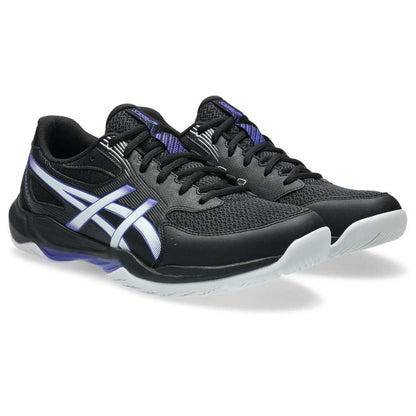Asics Gel Rocket 12 Men's Indoor Court Shoe (Black/Cobalt Burst) - RacquetGuys.ca