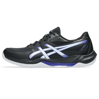 Asics Gel Rocket 12 Men's Indoor Court Shoe (Black/Cobalt Burst) - RacquetGuys.ca