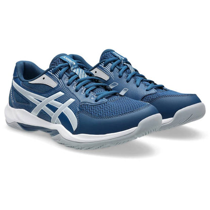 Asics Gel Rocket 12 Wide Men's Indoor Court Shoe (Mako Blue/Piedmont Grey) - RacquetGuys.ca