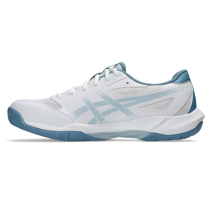 Asics Gel Rocket 12 Wide Men's Indoor Court Shoe (White/Cool Grey) - RacquetGuys.ca