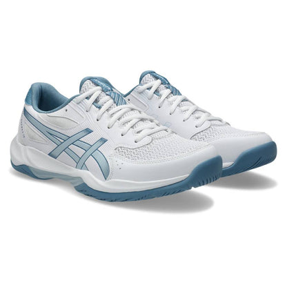 Asics Gel Rocket 12 Wide Men's Indoor Court Shoe (White/Cool Grey) - RacquetGuys.ca