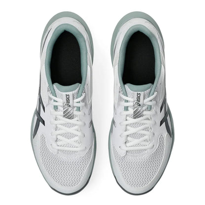 Asics Gel Rocket 12 Wide Men's Indoor Court Shoe (White/Steel Grey) - RacquetGuys.ca