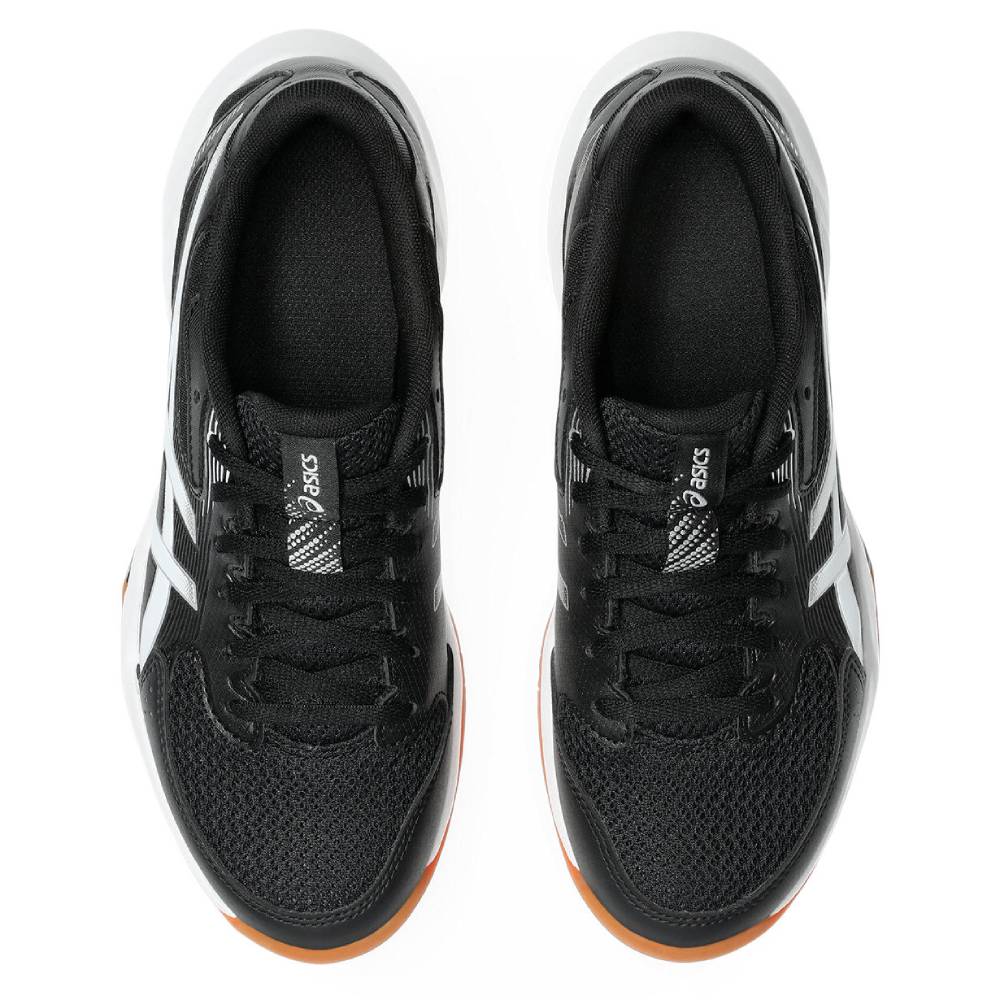 Asics Gel Rocket 12 Women's Indoor Court Shoe (Black/White) - RacquetGuys.ca