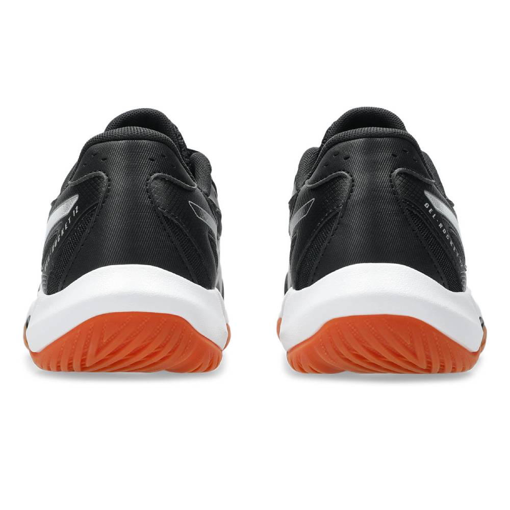 Asics Gel Rocket 12 Women's Indoor Court Shoe (Black/White) - RacquetGuys.ca