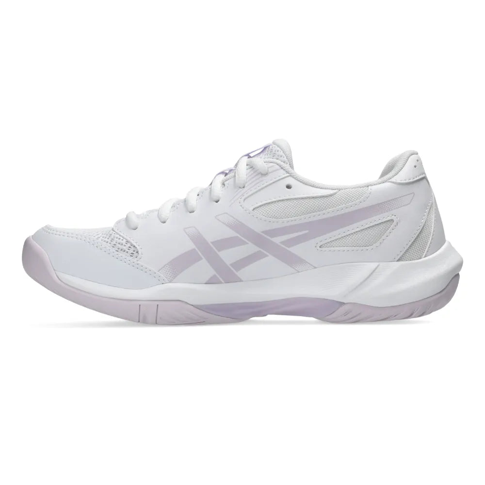 Asics Gel Rocket 12 Women's Indoor Court Shoe (White/Dahlia) - RacquetGuys.ca